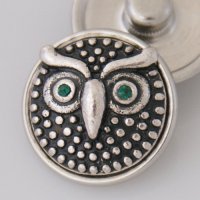 (image for) Snap Jewelry Rhinestone - Owl Raised Dots