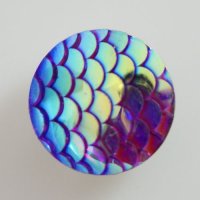 (image for) Snap Jewelry Iridescent Design - Scales Purple