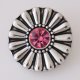 (image for) Snap Jewelry Rhinestone Daisy Flower - Pink