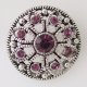 (image for) Snap Jewelry Rhinestone - Marcasite Flower & Purple