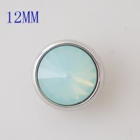 (image for) Mini Snap Jewelry Light Blue AB Rhinestone Stud fits 12mm Petite Ginger Charm