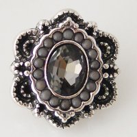 (image for) Snap Jewelry Rhinestone - Designer Smokey Gray