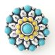 (image for) Snap Jewelry Stone - Yellow & Teal