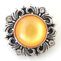 (image for) Snap Jewelry Gemstones - Cats Eye Scroll - Sunburst Orange