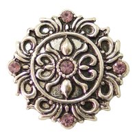 (image for) Snap Jewelry Rhinestone - Antique Designer Lavender