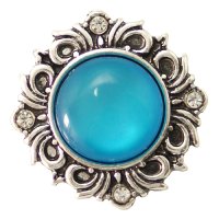 (image for) Snap Jewelry Gemstones - Cats Eye Scroll - Blue