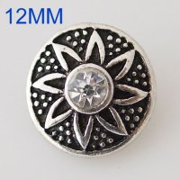 (image for) Mini Snap 12mm - Rhinestone Sun Clear