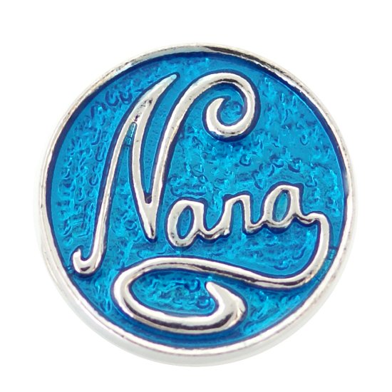 (image for) Snap Jewelry Rhinestone Nana Grandma 18-20mm Fits Ginger Style C - Click Image to Close