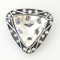 (image for) Snap Jewelry Rhinestone - Triangle Clear