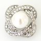 (image for) Snap Jewelry Pearl - Rhinestone