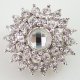 (image for) Snap Jewelry Rhinestone - Faceted Circle Cluster - Clear