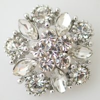 (image for) Snap Jewelry Rhinestone - Cluster Clear