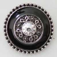 (image for) Snap Jewelry Enamel - Designer Black & CZ