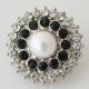 (image for) Snap Jewelry Pearl - Black & Clear