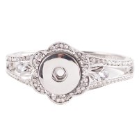 (image for) Snap Jewelry Hinge Bangle - Flower Clear