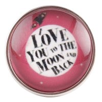 (image for) Snap Jewelry Glass - Love You To The Moon and Back