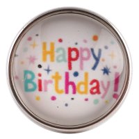 (image for) Snap Glass Jewelry - Happy Birthday