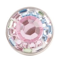 (image for) Snap Jewelry Crystal Rhinestone - Pink, Light Blue & Lime