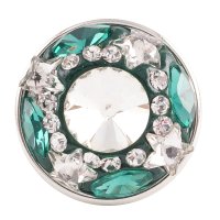 (image for) Snap Jewelry Crystal Rhinestone - Green & Clear