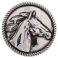 (image for) Snap Jewelry Metal - Horse