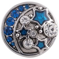 (image for) Snap Jewelry Rhinestone - Love to the Moon & Stars, Blue & Clear