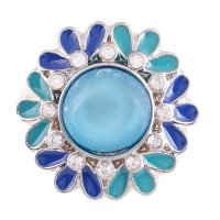 (image for) Snap Jewelry Stone - Cat's Eye Light Blue & Blue