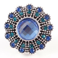 (image for) Snap Jewelry Rhinestone - Antique Designer Blue