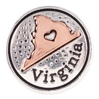 (image for) Snap Jewelry Metal - States Virginia