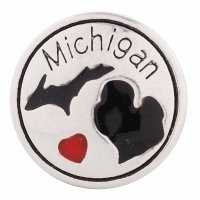 (image for) Snap Jewelry Metal - States Michigan