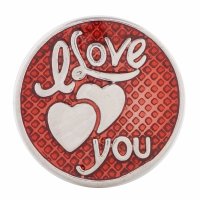 (image for) Snap Jewelry Enamel - I love You Red