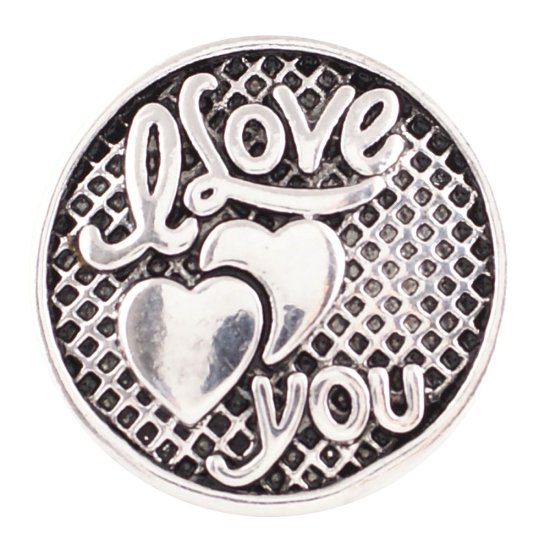 (image for) Snap Jewelry Metal - I Love you - Click Image to Close