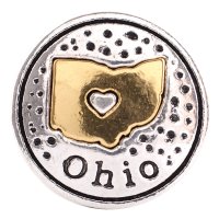 (image for) Snap Jewelry Metal - States Ohio