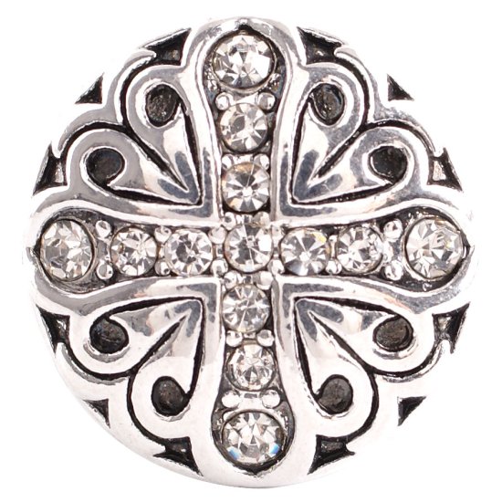 (image for) Snap Jewelry Rhinestone - Cross - Click Image to Close