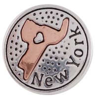 (image for) Snap Jewelry Metal - States New York