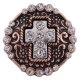 (image for) Snap Jewelry Rhinestone - Cross Rose Gold & Silver