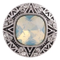 (image for) Snap Jewelry Rhinestone - Designer Round AB & Light Blue