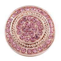 (image for) Snap Jewelry Rhinestone - Rose Gold Light Pink