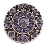 (image for) Snap Jewelry Rhinestone - Antique Designer Purple