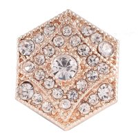 (image for) Snap Jewelry Rhinestone - Rose Gold Clear Diamond