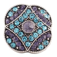 (image for) Snap Jewelry Rhinestone - Purple & Light Blue