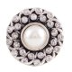 (image for) Snap Jewelry Pearl Rhinestone - Clear