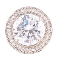 (image for) Snap Jewelry Large CZ - Round Clear