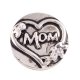 (image for) Snap Jewelry Metal - Mom Heart