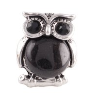 (image for) Snap Jewelry Stone - Owl Black