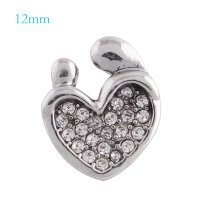 (image for) Mini Snap 12mm - Rhinestone Mother and Child