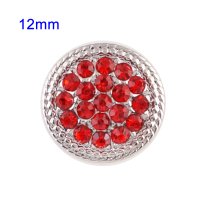 (image for) Mini Snap 12mm - Rhinestone Red