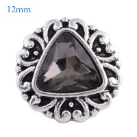 (image for) Mini Snap 12mm - Rhinestone Trillion Grey