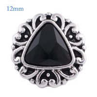 (image for) Mini Snap 12mm - Rhinestone Trillion Black