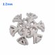 (image for) Mini Snap 12mm Metal Snowflake