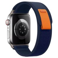 (image for) Dark Blue Apple Trail Nylon Elastic Bands 38mm 40mm 41mm